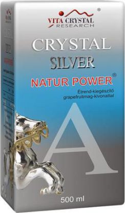 Kép Crystal Silver Natur Power 500ml (ezüskolloid grapefruitmag-kivonattal)