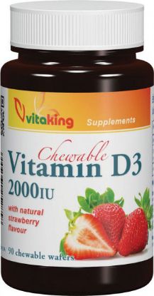 Kép D-vitamin2000IU epres rágótabletta 90db
