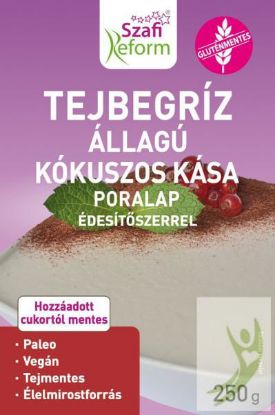 Kép Szafi Reform tejbegríz állagú kókuszos kása poralap édesítőszerrel  250g