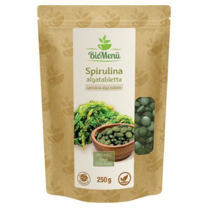 Kép BioMenü Spirulina  tabletta 250 g.  kb.500 db