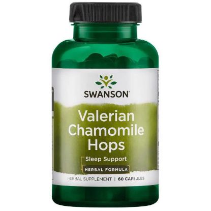 Kép Swanson Valeriana, kamilla és komló kapszula – 60db
