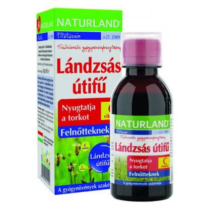 Kép Naturland Lándzsás útifű + C szirup felnőtteknek (150ml)