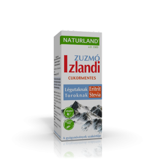 Kép Naturland Izlandi zuzmó folyékony étrend-kiegészítő édesítőszerekkel 150 ml