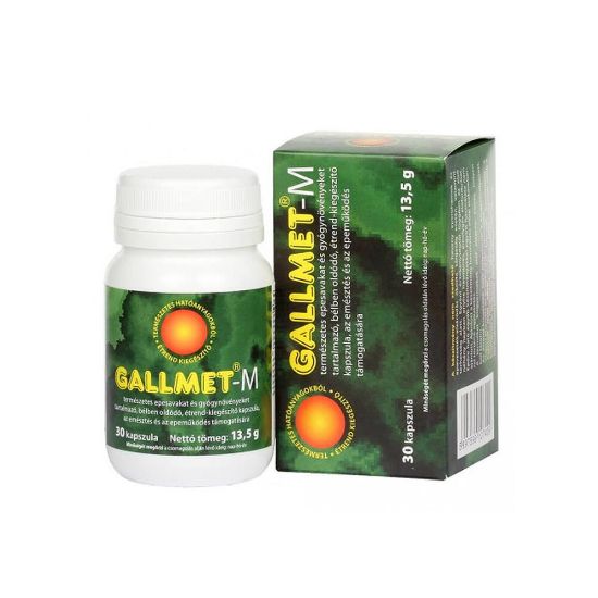 Kép GALLMET-M  30 db epesav és gyógynövény kapszula 30db