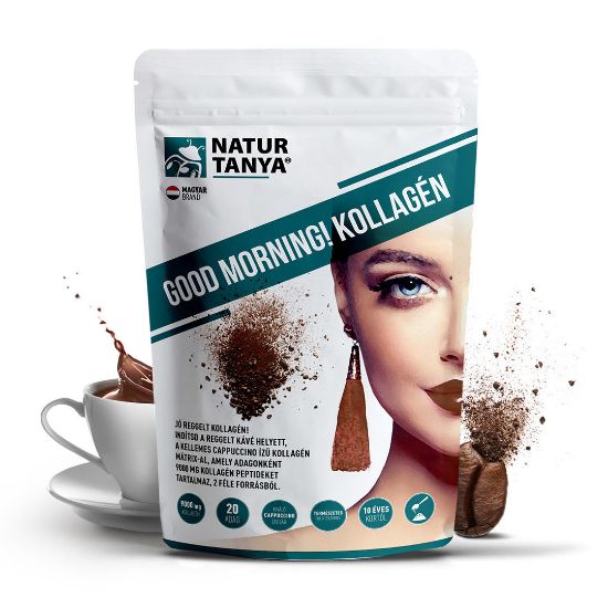 Kép Natur Tanya® Good morning! Kollagén cappuccino ízű 320g