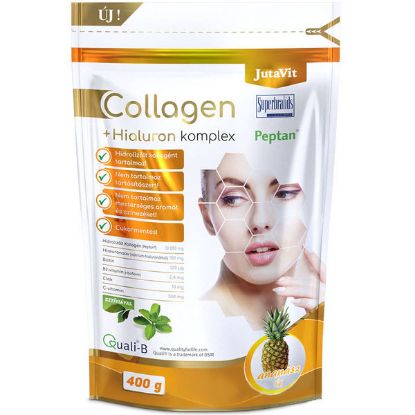 Kép JutaVit Collagen Komplex Ananász Íz Kollagén Italpor