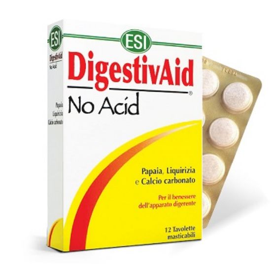 Kép Natur Tanya  ESI DigestivAid No Acid 12 db szopogatós savlekötő tabletta