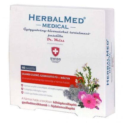Kép Herbal Swiss Medical Pasztilla – 40db