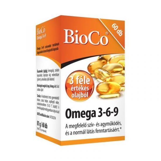 Kép BioCo Omega-3,6,9 lágyzselatin kapszula 60 db